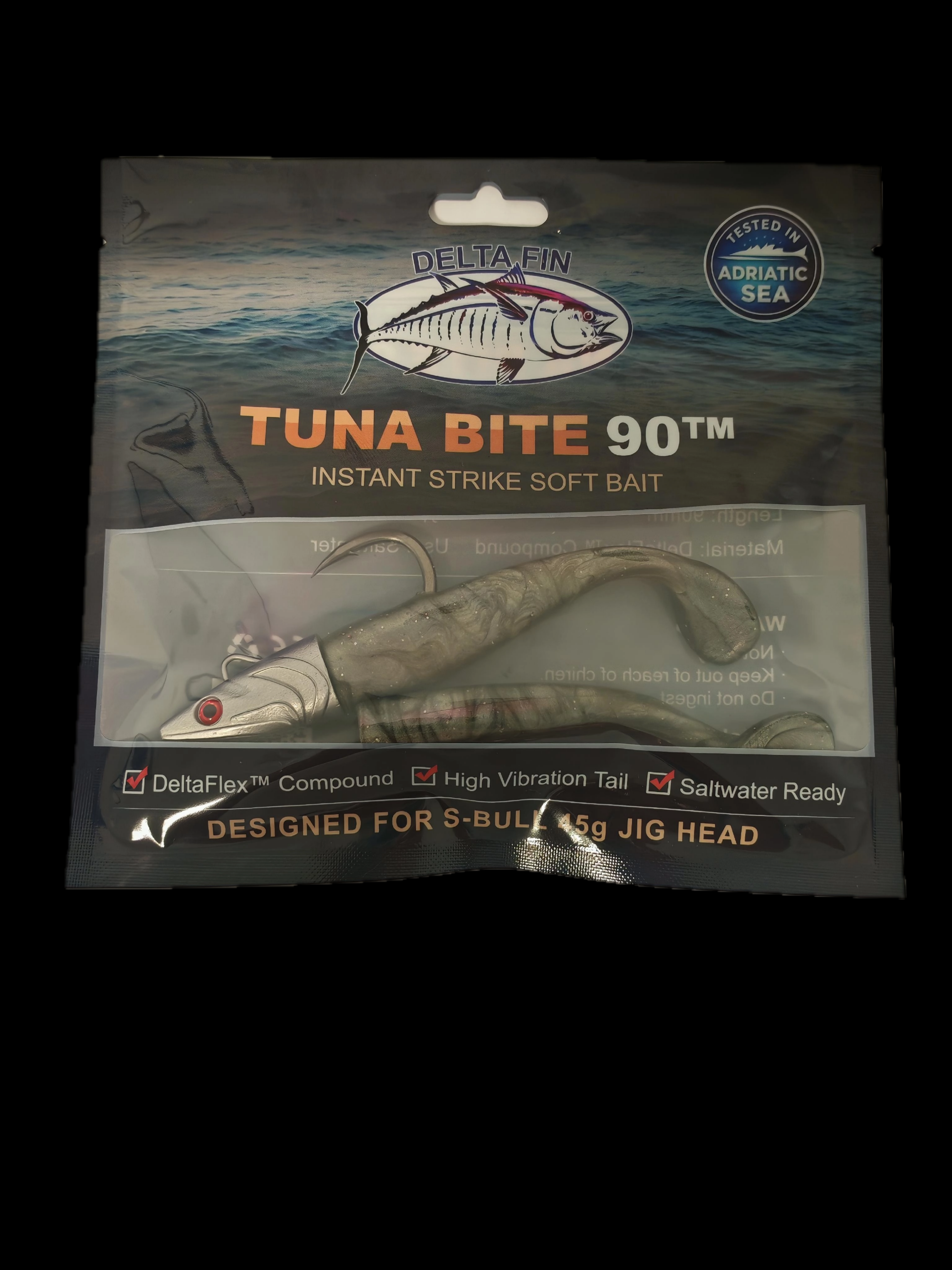 Kit Tuna Bite 90mm(120mm con testina) Black Pearl